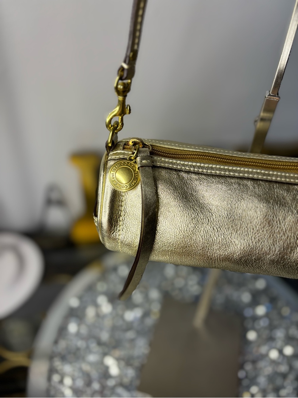 Coach 2007 y2k Legacy Demi Roll Barrel sample bag EUC - Picture 3 of 12